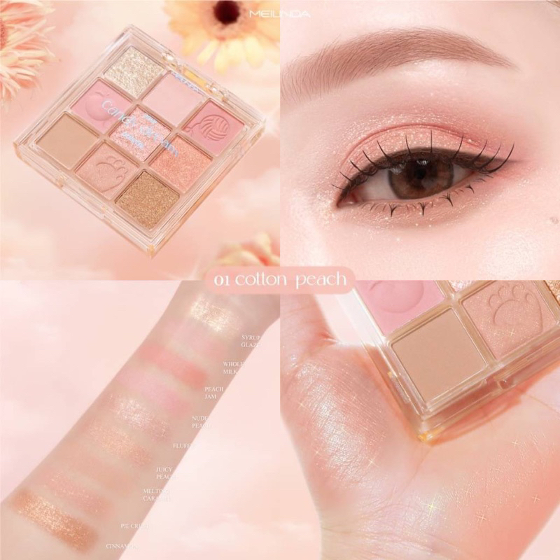 MEILINDA Your candy dream  Eyeshadow palette เมลินดา ยัวร์ แคนดี้ ดรีม พาเลทท์
