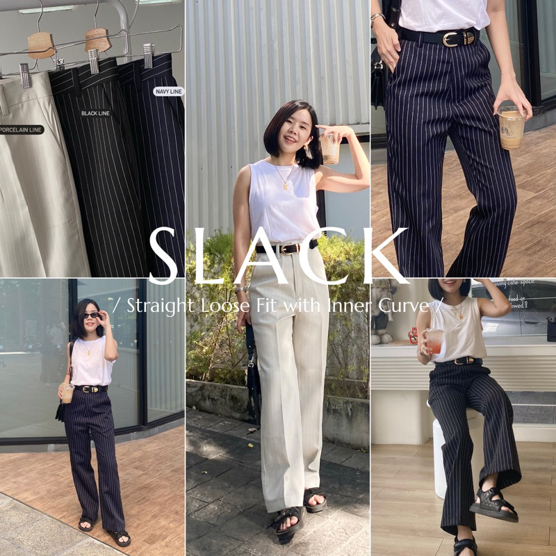 HYDE – SLACK PANTS – กางเกงทรงตรงคอดเข่า เน้นขาเล็กเพรียว (งานอัดกาวทั้งตัว) ราคา ถูกที่สุด ดีลบีเคเค แกลเลอรีภาพที่ 5