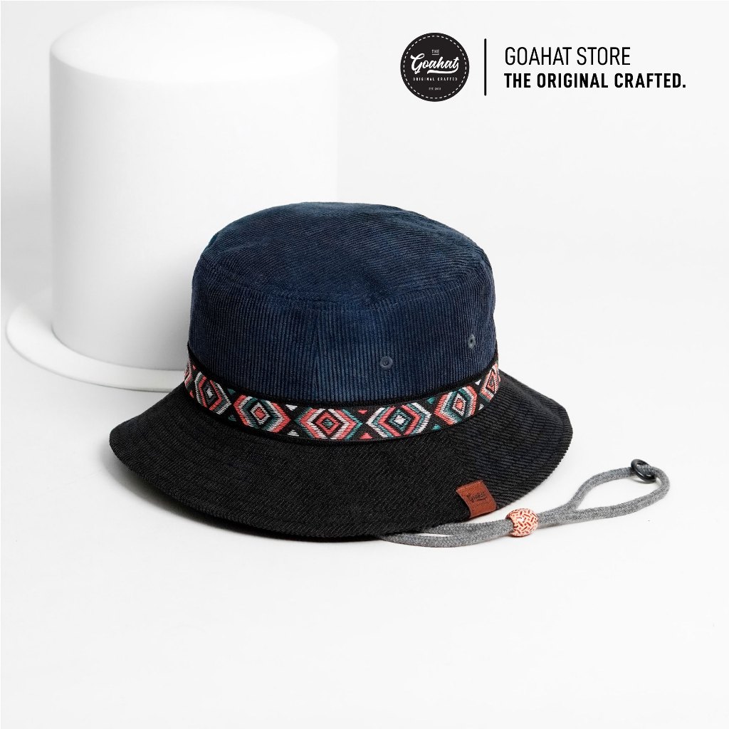 G112 Pacific หมวกบักเก็ต ผ้าลูกฟูก งาน Handmade จาก GOAHAT เบา ใส่สบาย ระบายอากาศได้ดี