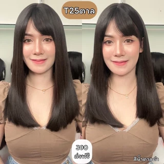 รหัส T25 : วิกผมตรง ความยาวกำลังดี (แถมเน็ต+ขาตั้ง)