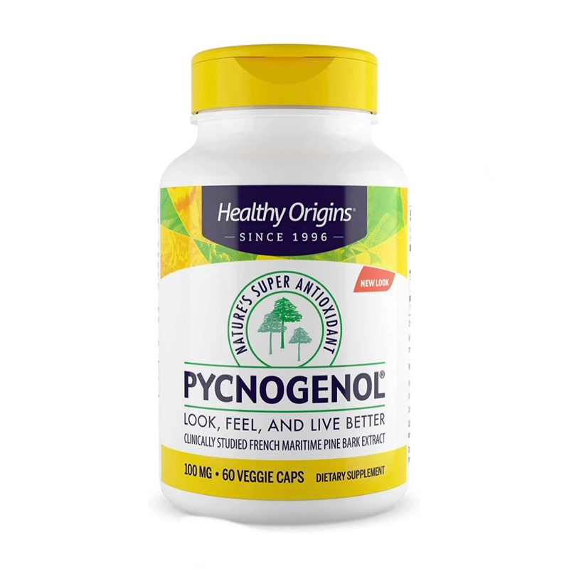 Exp 9/27 Healthy origin Pycnogenol 100 mg 60 Capsules are สารสกัดเปลือกสนมาริไทม์ฝรั่งเศส