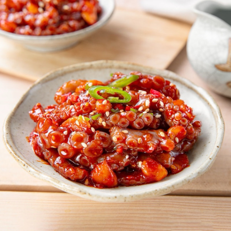 CNF Seasoned Small Octopus 낙지젓 กิมจิหนวดปลาหมึกเกาหลี นัดจีจ๊อด 1kg