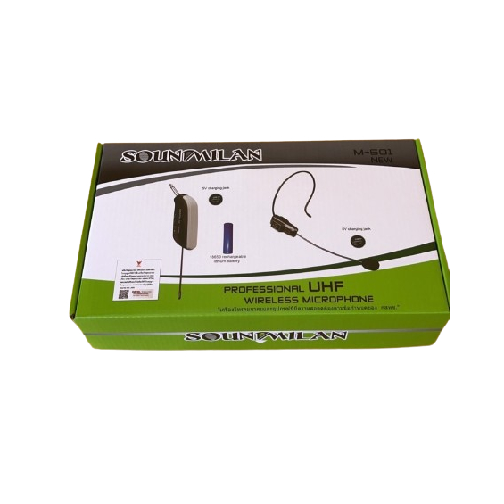 SOUNDMILAN ไมค์คาดหัวไร้สาย UHF WIRELESS Microphone ไมค์โครโฟน ไมค์ไร้สาย M-601