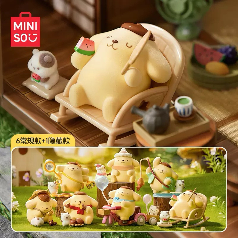 📍มีส่วนลด 30%📍[สุ่ม / ระบุตัว / ยกเซต / Secret] MINISO Pompompurin Childhood Four Seasons Series : กล่องสุ่ม Sanrio