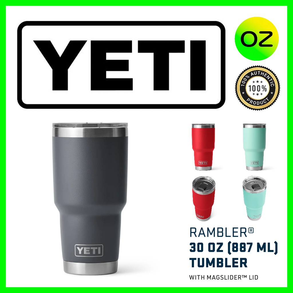 [ถูกสุด พร้อมส่ง] YETI แก้วเก็บความเย็น ของแท้ รุ่น RAMBLER® 30oz (887ml) TUMBLER