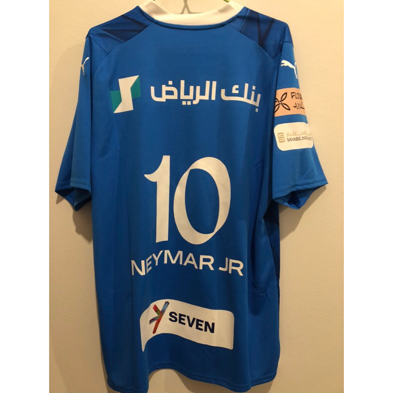 เสื้อฟุตบอล อัล ฮิลาล Al hilal NEYMAR JR ลิขสิทธิ์แท้ Size L อก43-44