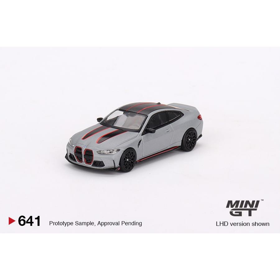 MINI GT No.641 BMW M4 CSL (G82) Frozen Brooklyn Grey Metallic MGT00641