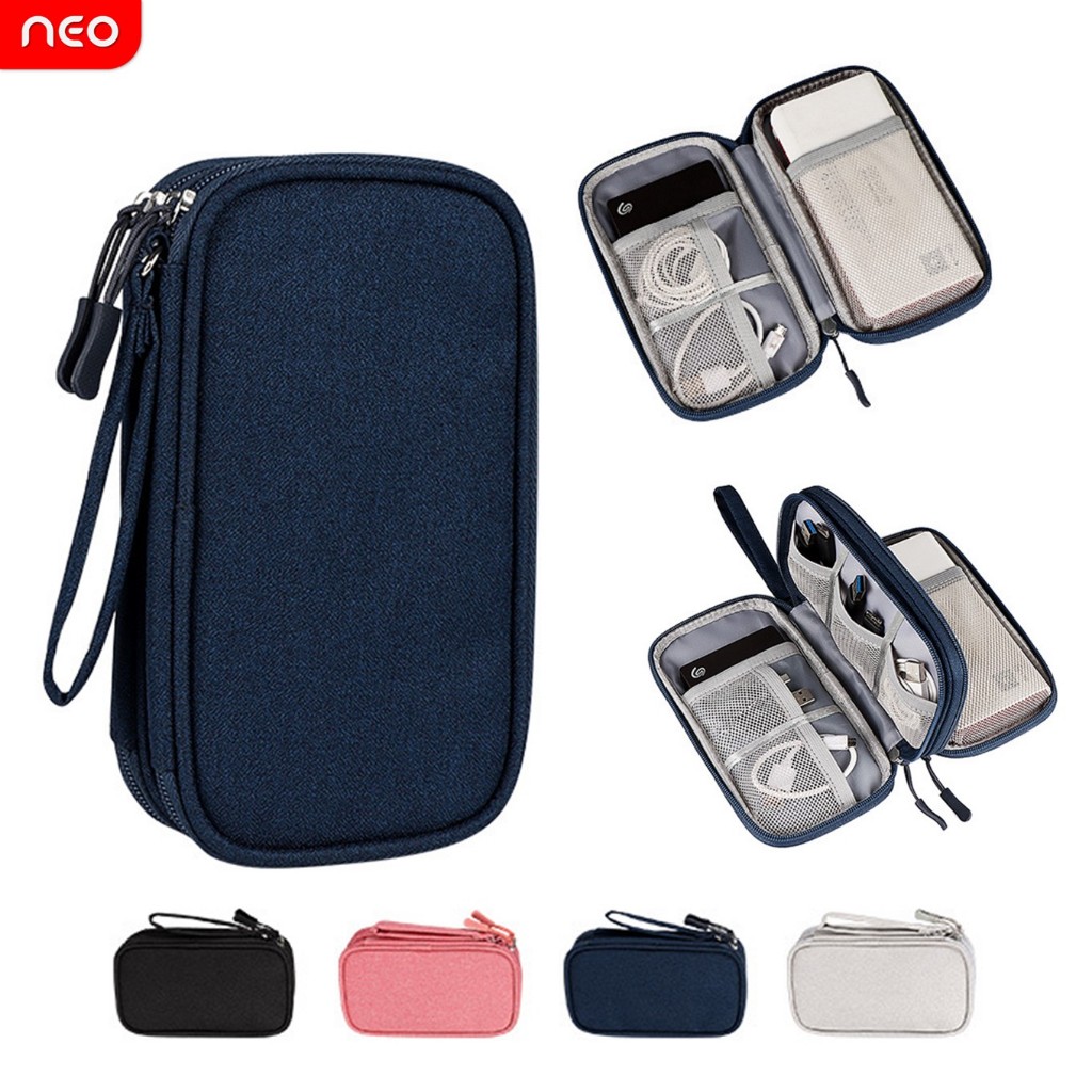[พร้อมส่ง] NEO ซองมือถือ กระเป๋าเก็บอุปกรณ์มือถือ Powerbank เคสสายชาร์จ USB SDการ์ด หูฟัง แบตสำรอง