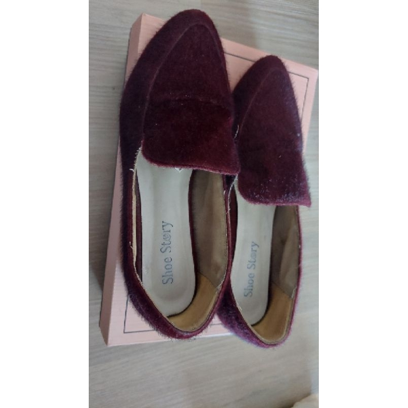 Shoe story Haru Loafer-red wine