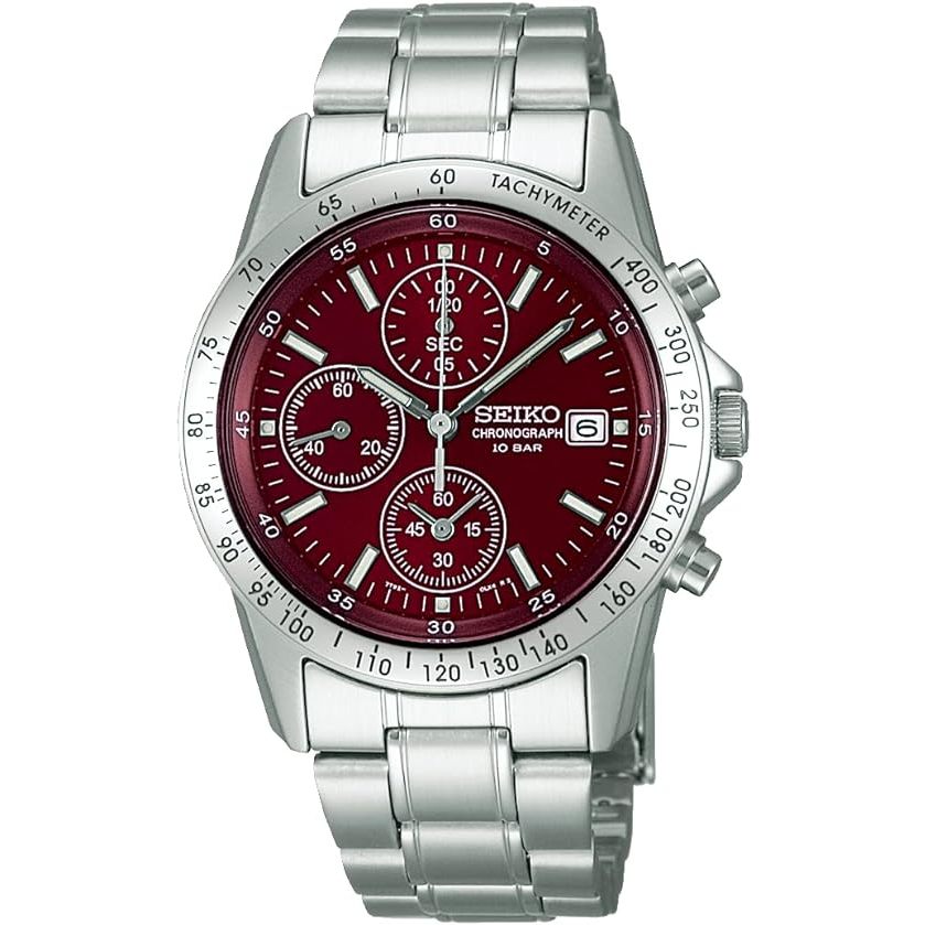 [นาฬิกา Seiko] นาฬิกาข้อมือ Seiko Selection Men's Quartz Chronograph Watch SBTQ045 สีเงิน