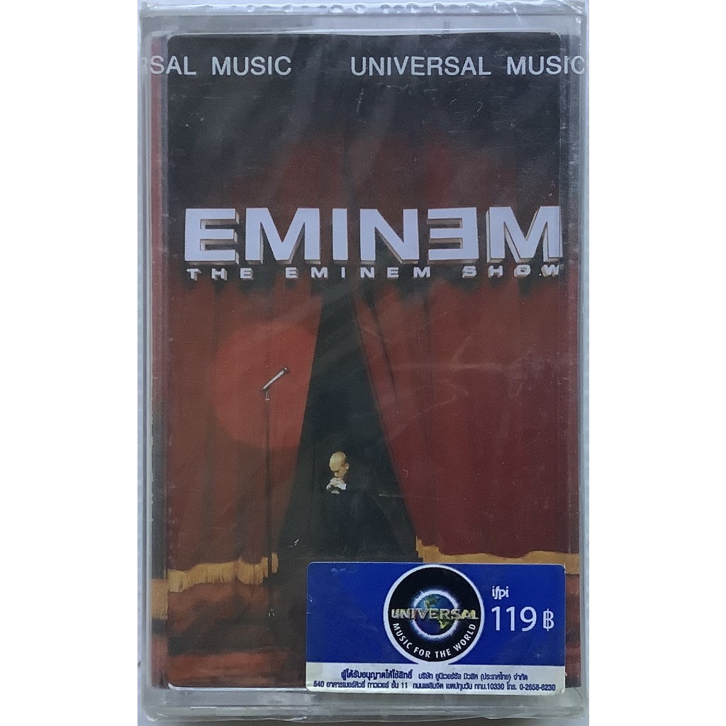 มือหนึ่งซีล Cassette Tape เทปคาสเซ็ตเพลง Eminem The Eminem Show ลิขสิทธิ์ ซีล