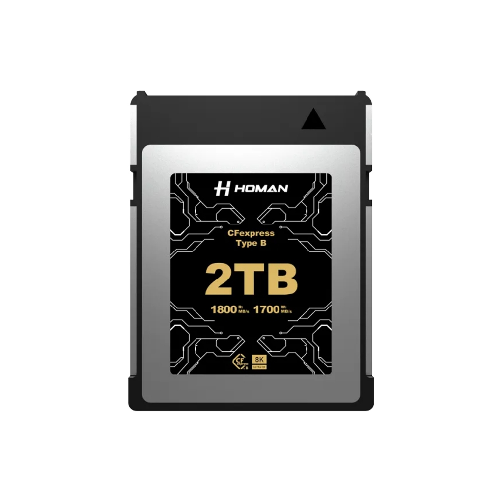 Homan CFexpress Card Type-B 2TB  รองรับไฟล์ 8K RAW ถ่ายโอนข้อมูลได้อย่างรวดเร็ว (รับประกัน 10 ปี)