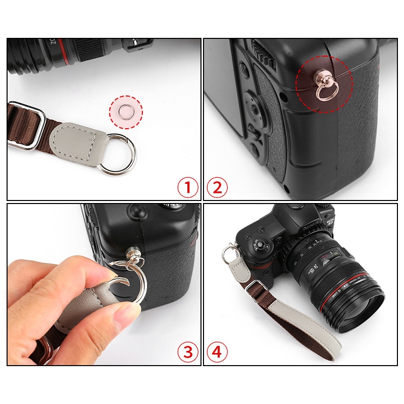 Camera Wrist Strap Hand Strap Leather Polyester สายคล้องข้อมือ สายคล้องกล้อง