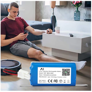 Battery แบตเตอรี่หุ่นยนต์ดูดฝุ่น For Mister Robot Hybrid เครื่องดูดฝุ่นอัตโนมัติ Battery Li-ion 2600mAh 14.4-14.8V Japan