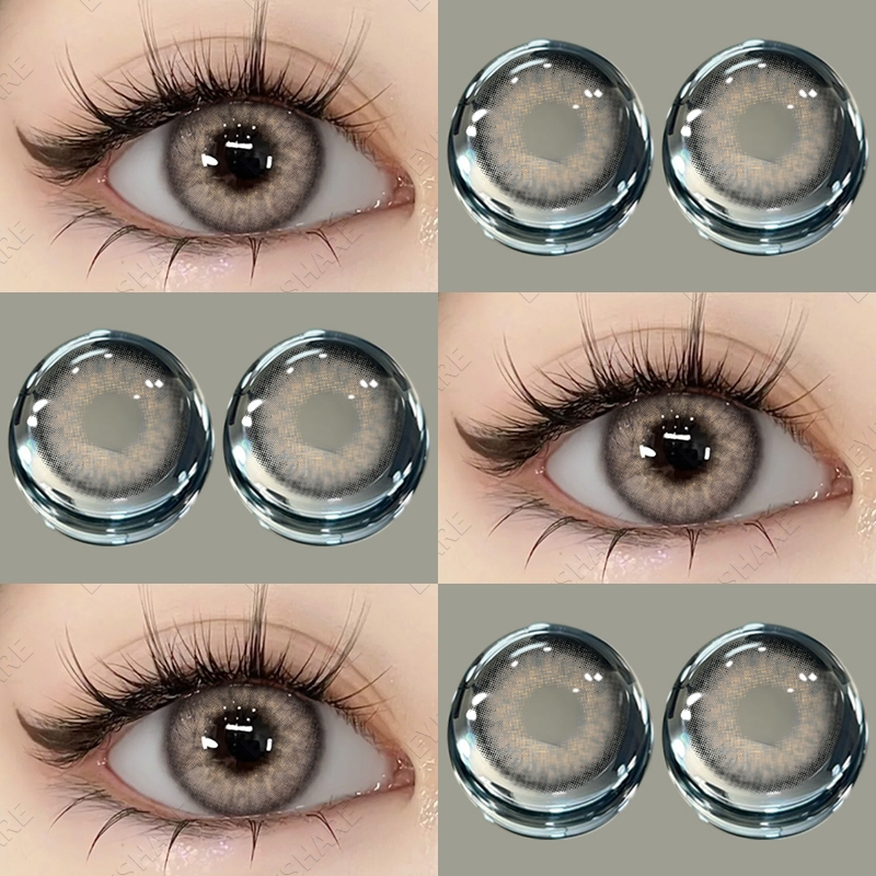 (COD)-Eyeshare Yucca คอนแทคเลนส์ที่ขายดีที่สุด✨คอนแทคเลนส์สี 14.2 มม. ของแท้