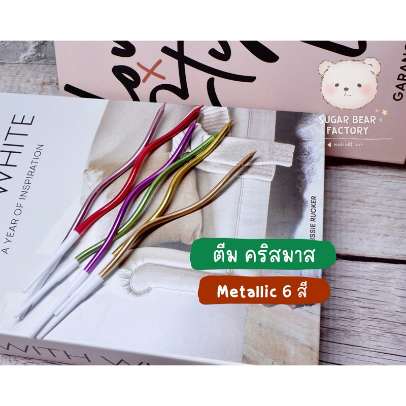[ พร้อมส่ง] เทียนวันเกิด เทียนปักเค้ก(6ชิ้น/กล่อง) ราคา ถูกที่สุด ดีลบีเคเค แกลเลอรีภาพที่ 3