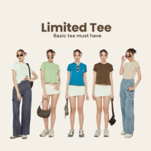 Limited Tee เสื้อแขนสั้น ผ้ายูนิโคล่ยืดเยอะ