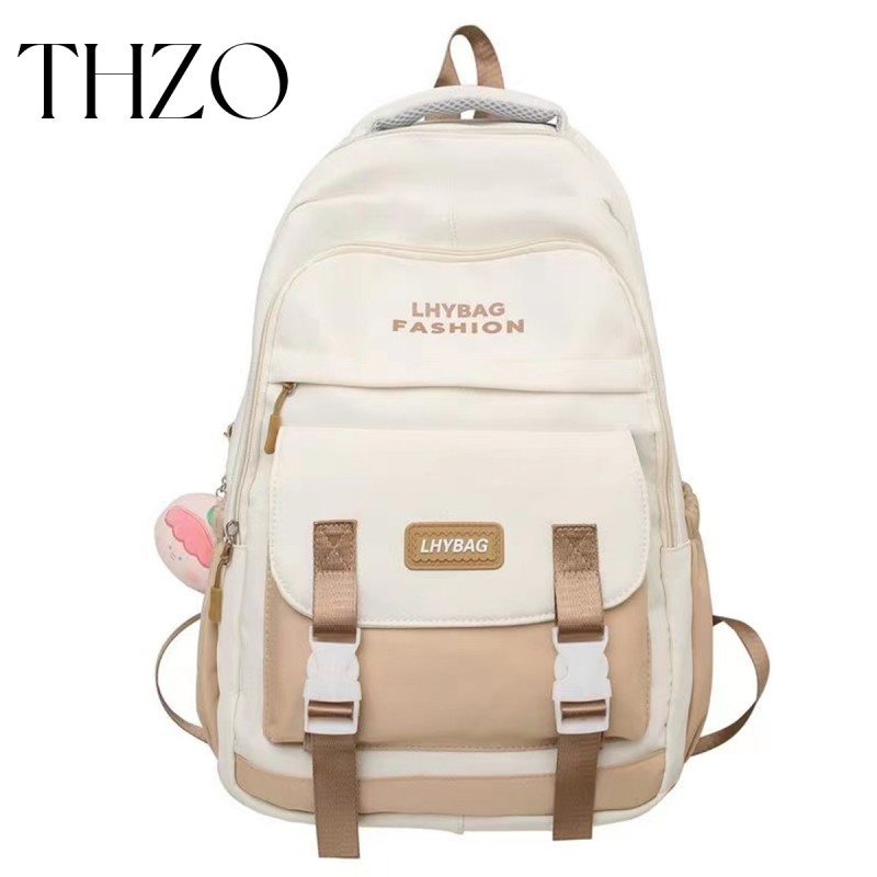 THZO กระเป๋าเป้สะพายหลัง กระเป๋านักเรียน จุของได้เยอะ สไตล์เกาหลี และญี่ปุ่น สําหรับผู้หญิง