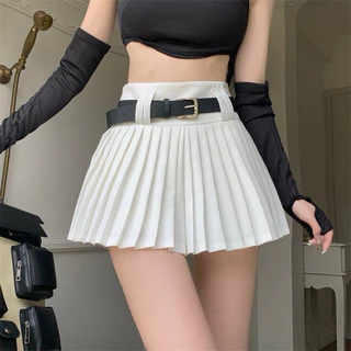 กระโปรงพลีส จีบทวิส ไม่มีเข็มขัด งานผ้าCustom พร้อมส่งจากไทย แมชชิ่งง่าย แต่งตัวง่ายสไตล์เกาหลี ผ้าใส่สบาย มีซับในไม่โป๊