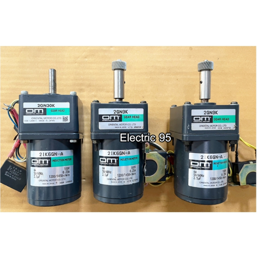 มอเตอร์เกียร์ 2IK6GN-A 100V 6W ยี่ห้อ Oriental