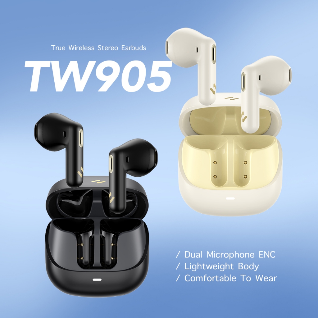 HAVIT หูฟังไร้สาย TW905 เชื่อมต่อบลูทูธ Earbuds ระบบตัดเสียงรบกวน