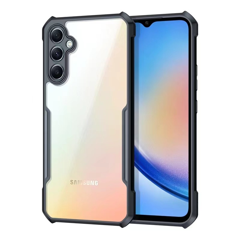 Case For Samsung A17/A07/A56/A36/A55/A26/A06/A16/S25FE/S24FE เคสกันกระแทก หลังใส ขอบนิ่มหลังแข็ง PC+TPU เคสซัมซุง