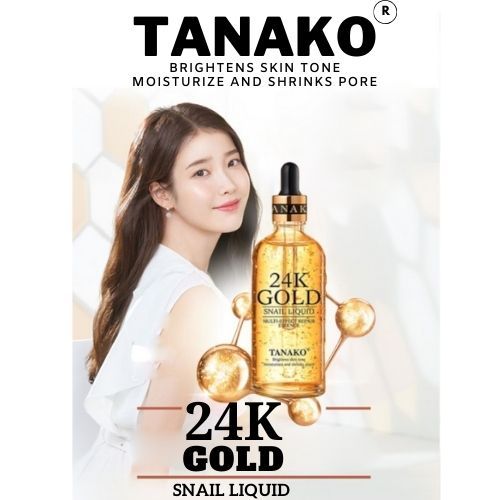 TANAKO GOLD SNAIL ESSENCE NO.0470 เซรั่ม ทานาโกะ โกลด์ สเนล เอสเซนส์ ผลิตภัณฑ์บำรุงผิวหน้ให้ความชุ่มชื่น กระชับรูขุมขน