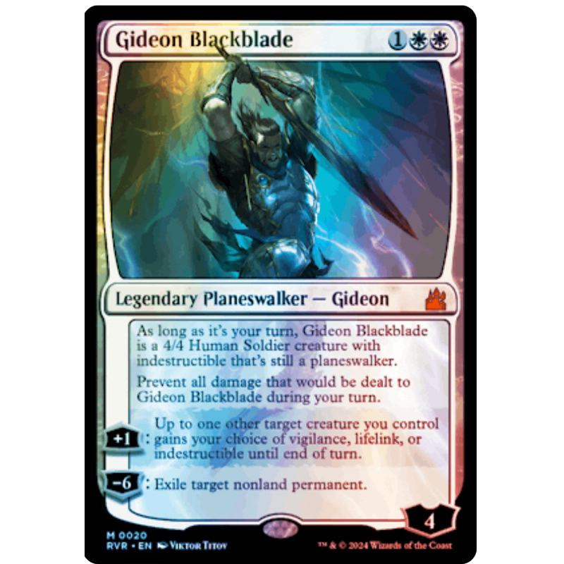 Ravnica Remastered Foil: Gideon Blackblade