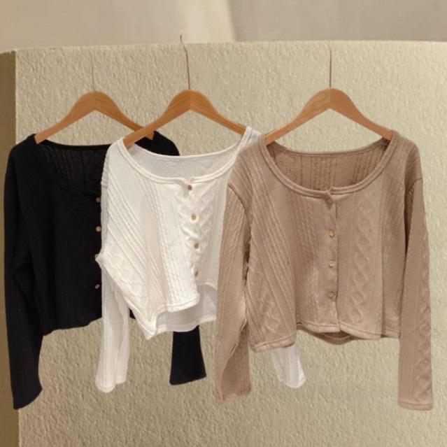เสื้อครอปแขนยาว #สาวอวบพลัสไซส์