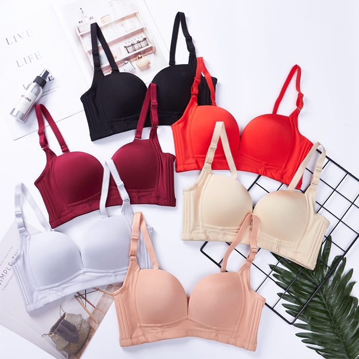 [ส่งจากไทย] Studio Bra#bra-004 มีไซส์ใหญ่ บราถนอมทรง เก็บข้าง อกชิด V เป็นทรง V Bra