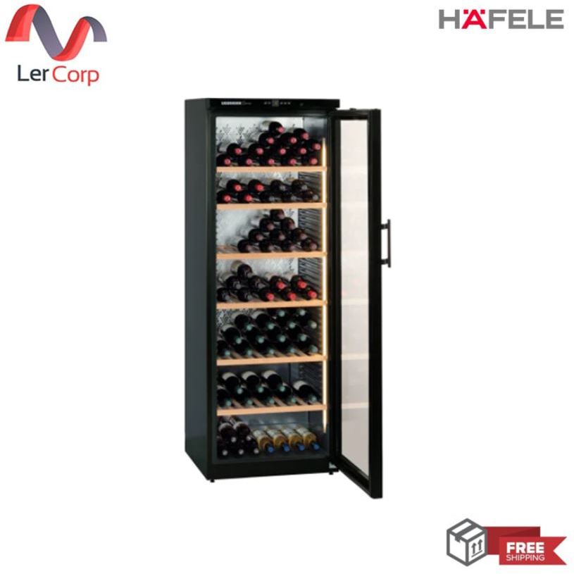 (Hafele) ตู้แช่ไวน์ความจุ 195 ขวดLIEBHERR WINE CHILLER GLASS DOOR 195 BOTTLES (495.06.675)