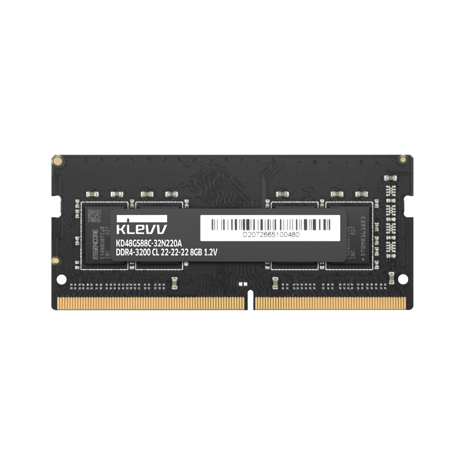 KLEVV DDR4 SO-DIMM STANDARD MEMORY - 8GB 3200MHz (แรมโน๊ตบุ๊ค)