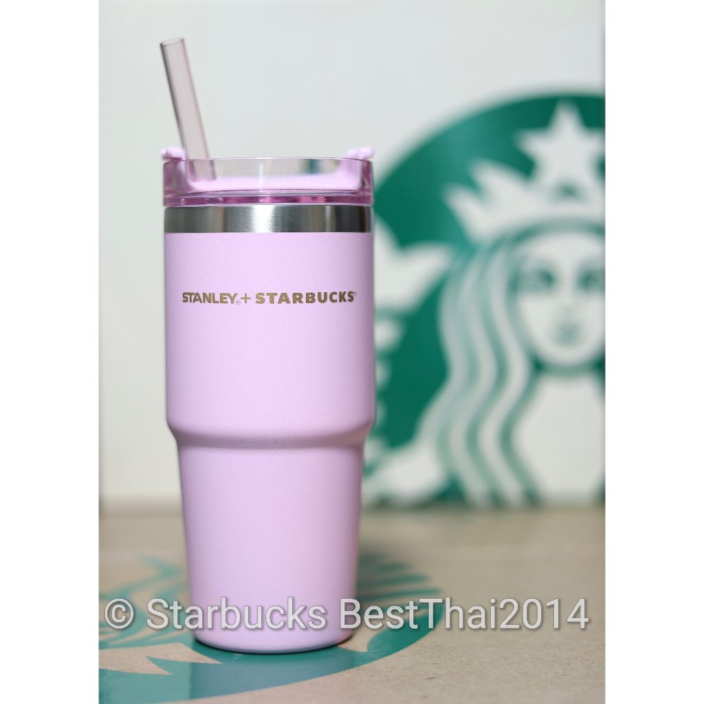 แก้ว Stanley + Starbucks 2020 คอลเลคชั่นเกาหลี ความจุ 473 ml (16 ออนซ์) สีชมพู