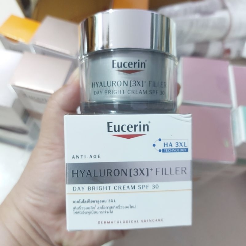 เดย์ครีมลดริ้วรอยลึก | Eucerin Hyaluron [3X] + Filler Day Bright Cream SPF30 (50ml) | เอเชีย/ยุโรป | ไฮยาเดย์ | ยูเซอริน