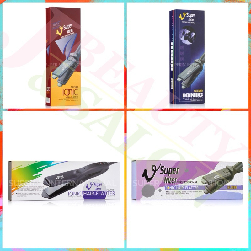 ประกันบริษัท แท้ 💯 เครื่องหนีบผม ซุปเปอร์วี / Super V Inter Ionic Hair-Flatter Su868/Su186/Su288/Su389