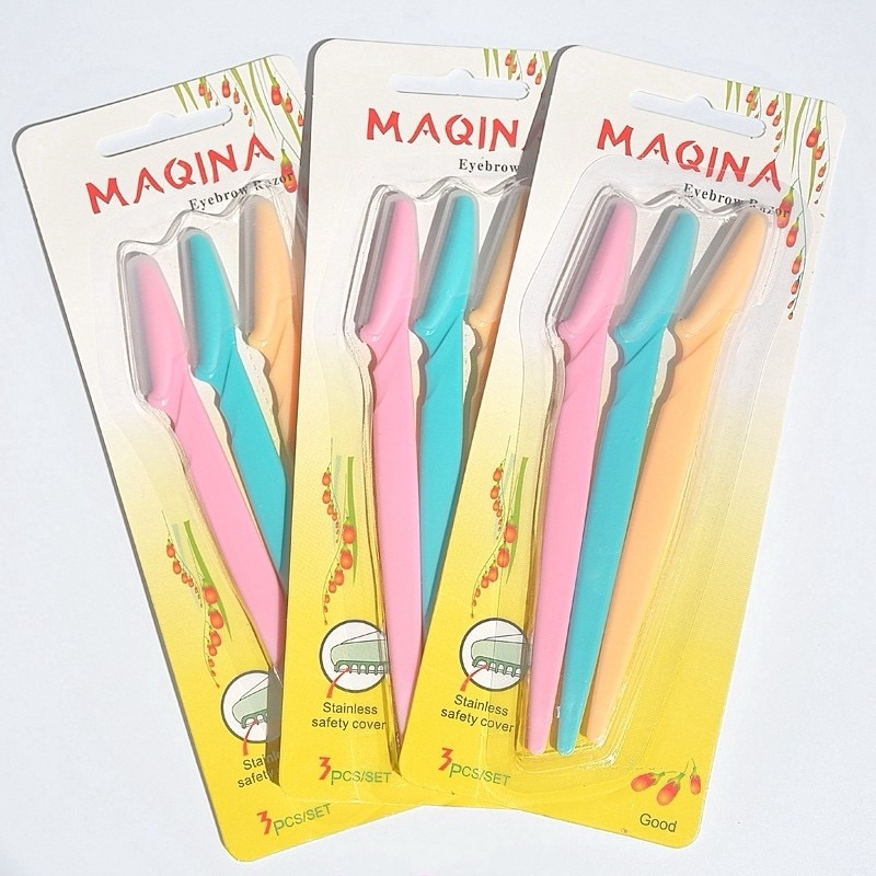 มีดโกนคละสีแบบด้ามจับยาว กันคิ้ว กันจอน พร้อมส่ง