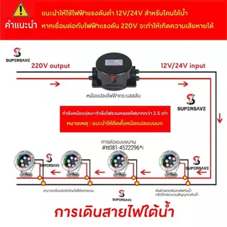 ไฟใต้น้ำ(ของแท้*ไฟน้ำพุLEDUnderwater ใช้หม้อแปลง 24w.18w.12w.9w.6wไฟใต้น้ำAC-12V 24ไม่รวมหม้อแปลงไฟ