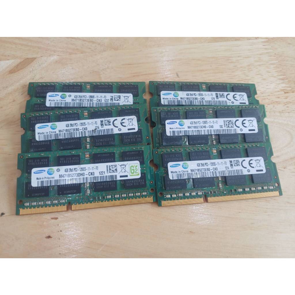 RAM Notebook แรมโน๊ตบุ๊ค NB Samsung 4GB DDR3 2Rx8 PC3-12800s สินค้ามีประกัน