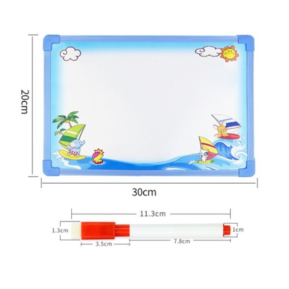 At.market กระดานไวท์บอร์ด พร้อมปากกาเมจิก ขนาด 20×30ซม กระดานไวท์บอร์ด ABC กขค.กระดานเขียนขนาดเล็ก - รูปที่ 2