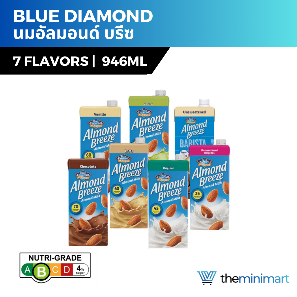 Blue Diamond บลูไดมอนด์ อัลมอนด์ บรีซ มิลค์ 946ml. อุดมด้วยสารอาหาร
