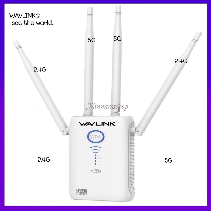 Wavlink AC1200 อุปกรณ์ขยายสัญญาณ WIFI พลังงานสูง AP Repeater เราเตอร์โหมด