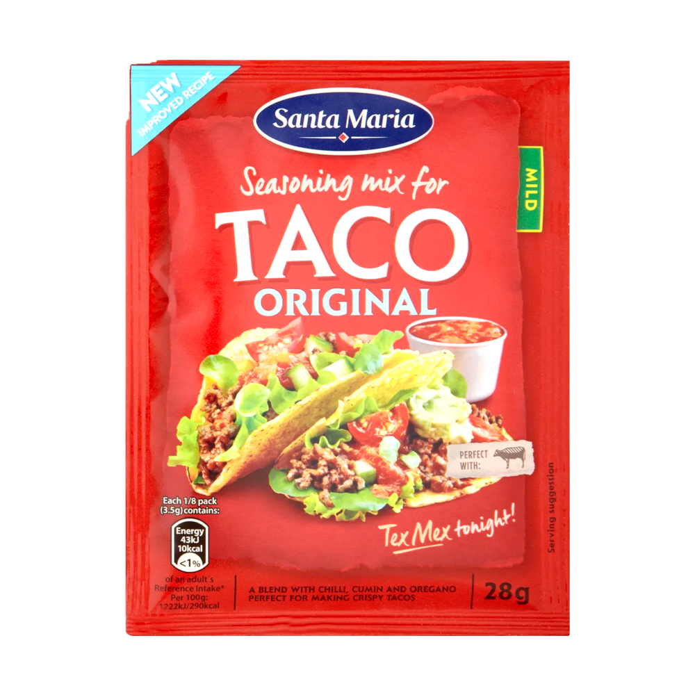 Santa Maria Seasoning Mix for Taco Original Spice Mix ซอสเม็กซิกัน ซอสปรุงอาหาร 28g