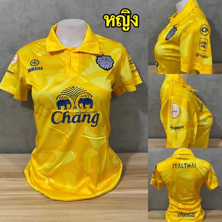 เสื้อบอลเสื้อกีฬาผู้หญิงขนาดฟรีไซร้อก32ถึง38ทรงเข้ารูปติดป้ายXLทุกตัวผ้านิ่มเย็นใส่สบาย