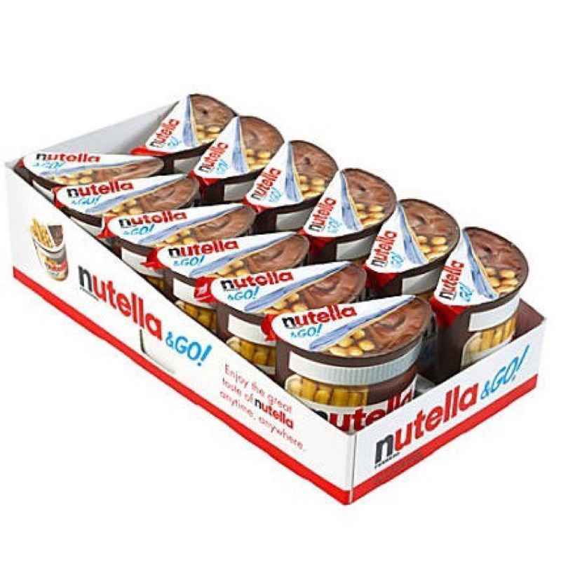 Nutella & ​go​ นูเทลล่า 6 ชิ้น/ 12 ชิ้น (ยกถาด) บิสกิตจิ้มช็อคแลต นูเทลล่า