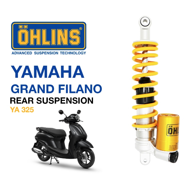 โช๊คหลัง ohlins รหัส YA 325 For All New Yamaha Grand Filano Hybrid 2023