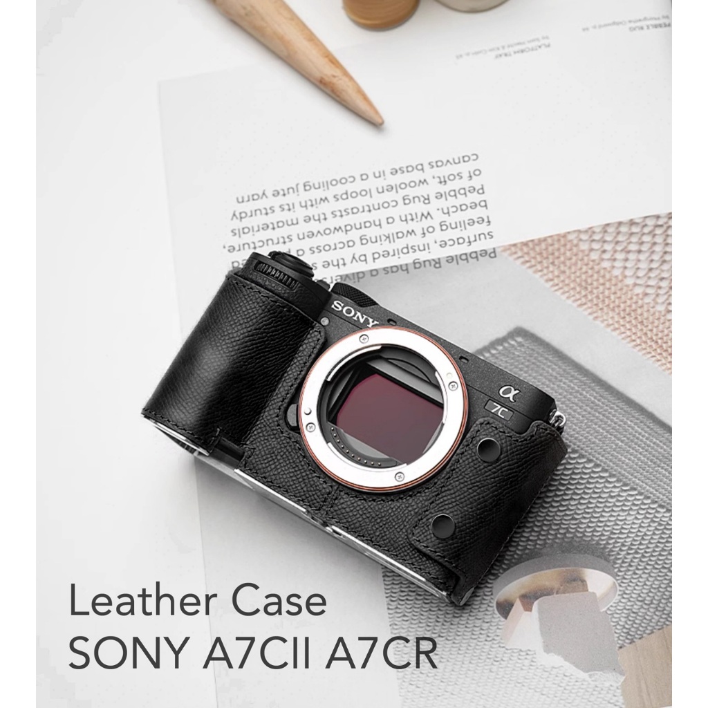 เคส SONY A7CII A7CR Leather Half Case จาก Mr.Stone