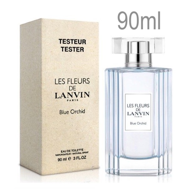 LANVIN LES FLEURS De Lanvin BLUE ORCHID EDT 90ml (รุ่นเทสเตอร์กล่องสีน้ำตาล)