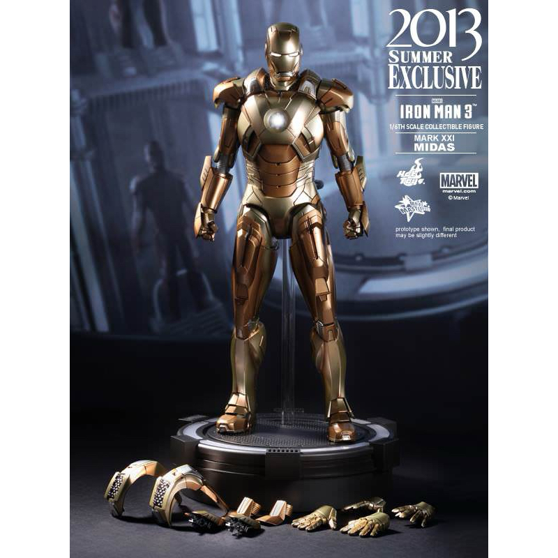 ของแท้💯 Hot Toys 1/6 Scale MMS208 Iron Man 3 MK21 Midas (มือสอง)