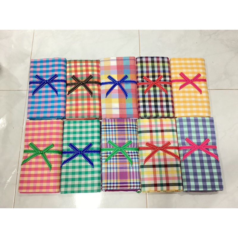 ผ้าขาวม้าฝ้าย100% 90x200cm เนื้อละเอียด ของขวัญของรับไหว้