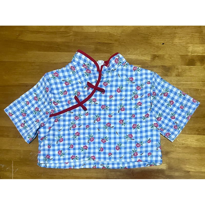 Cintage♡ CT1273 ครอปคอจีนขอบกุ้นchinese333 #ครอปตรุษจีน 🎊